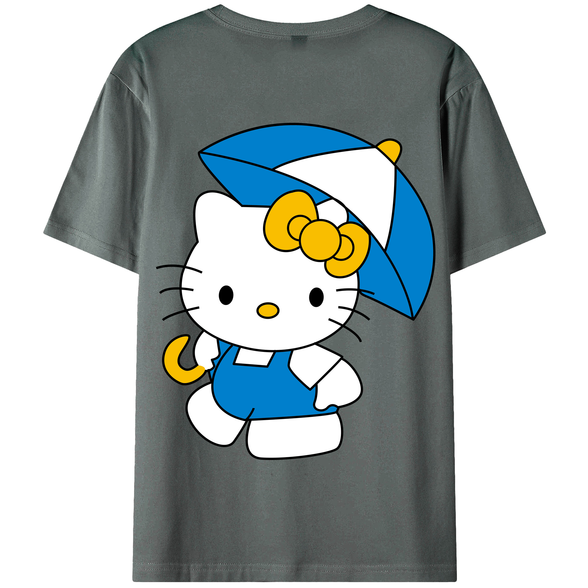 （画像用） Hello Kitty ハローキティ 綿100％半袖Tシャツ（背面プリント）